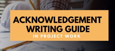 how to write acknowledgement for project