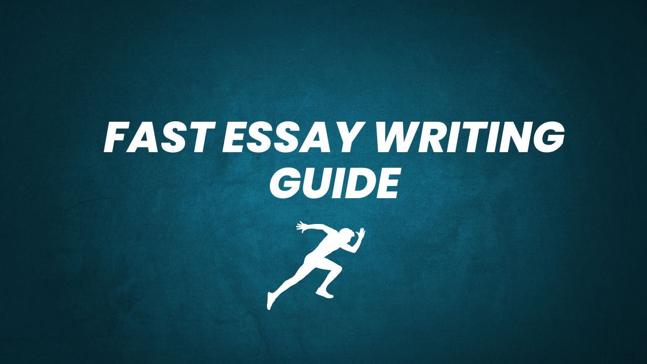 how to write essay quickly