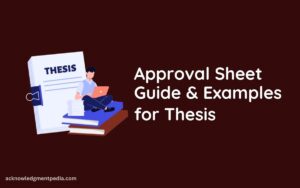 Read more about the article Approval Sheet for Thesis with Examples and Format